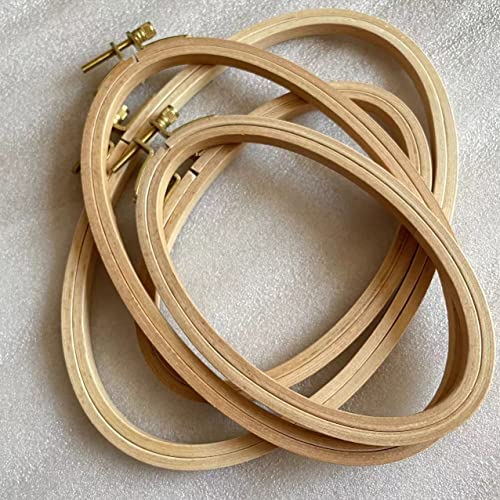 Bwrmhme EM-00 Set Of 4 Wood Oval Embroidery Hoops thumb #2