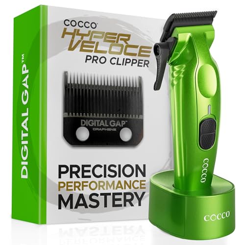 Tondeuse cheveux Cocco Hyperveloce Pro Clipper Green pour dégradé homme
