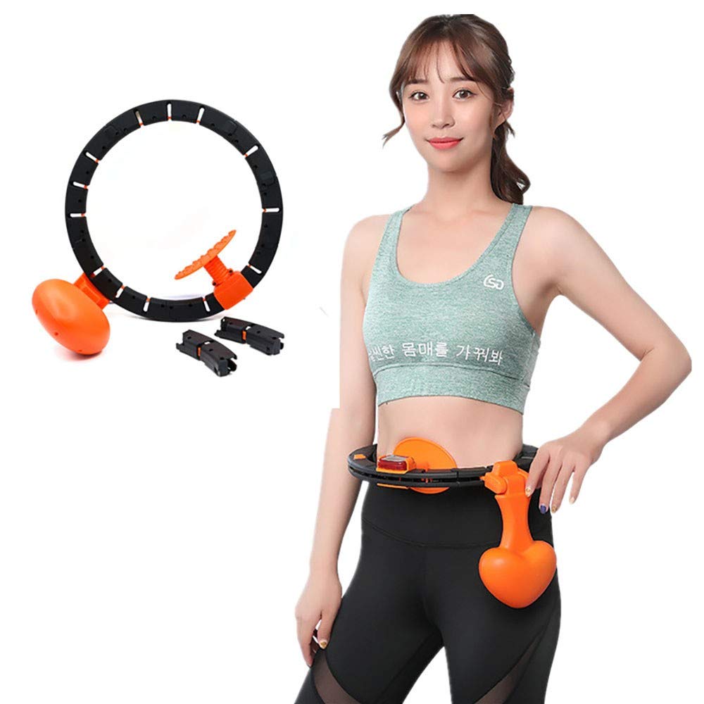 Principianti Auto-Spinning Pallacanestro, Regolabile Slimming Esercizio Intelligente di conteggio Loop, Hula Hoop Staccabile Perdita Fissa di Peso Attrezzature per Il Fitness
