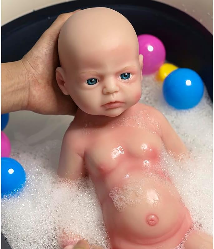 Muñeca realista de silicona completa de 22 pulgadas, muñecas de bebé renacidas realistas, juguete y coleccionable.Bold Girl 012