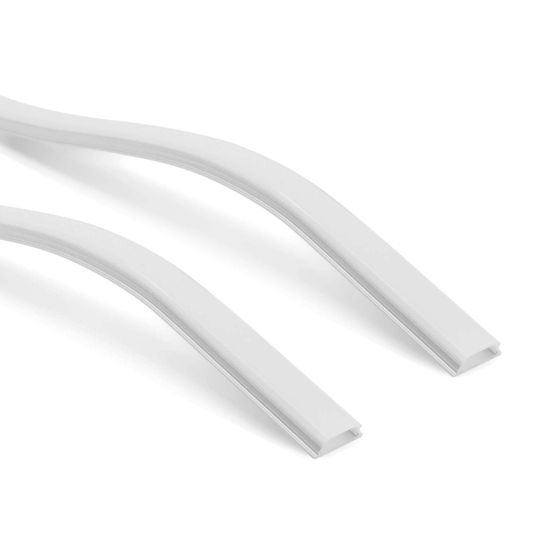 G.W.S® Bendable Surface Mounted LED Profile, 2-Pack Aluminium Channel for LED Strip Light, 1 Metre 15.1mmx5mm (551) — image 1