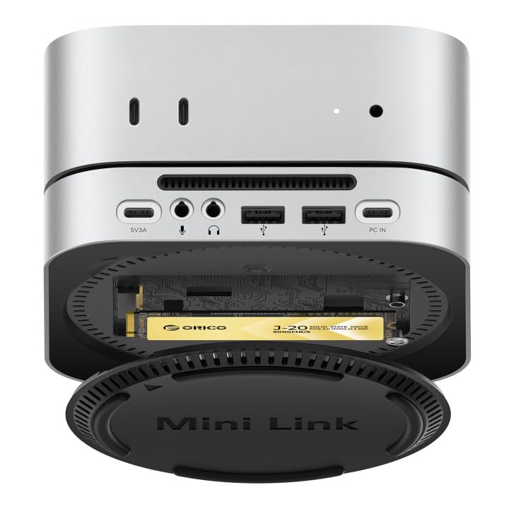 秀之 Mac mini 2024 + ORICO MiniLink ORICO MiniLink USB Hub Compatibility with Mac Mini M4, 9-in