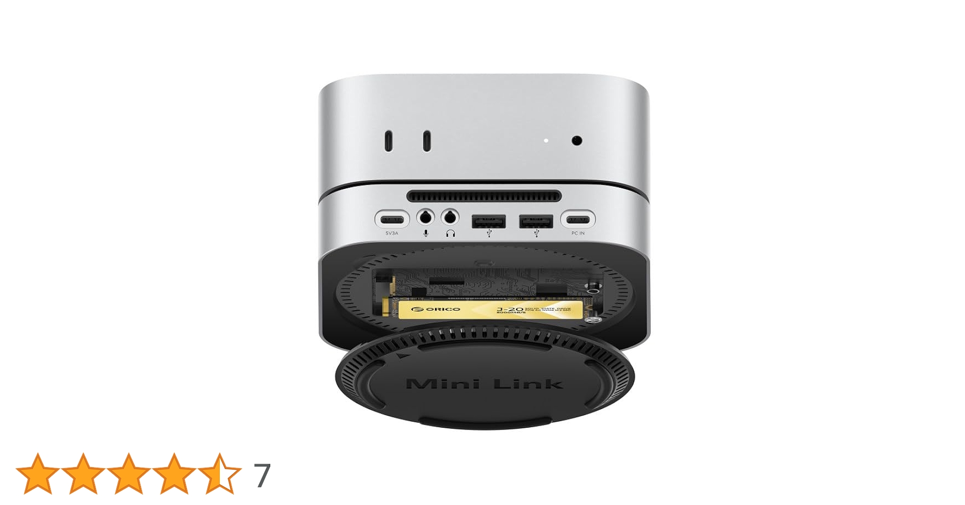 ⭕️ORICO Mac Mini M4 アルミ製ドッキングステーションM45P Amazon.co.jp: ORICO MiniLink Mac Mini M4 アルミ製ドッキング