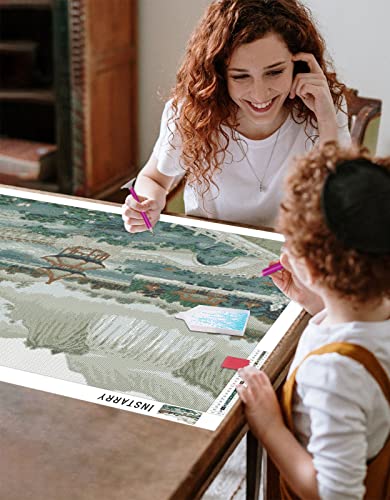 Broderie diamant kit complet paysage Instarry grand format 120x50 cm - 4