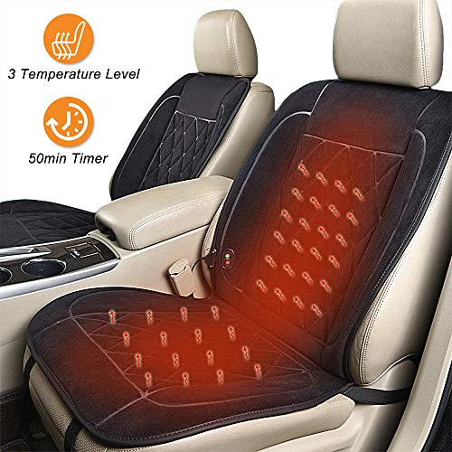 Lvydec Heated Car Seat Cover - 3 Temperature Level Heated Seat Cushion