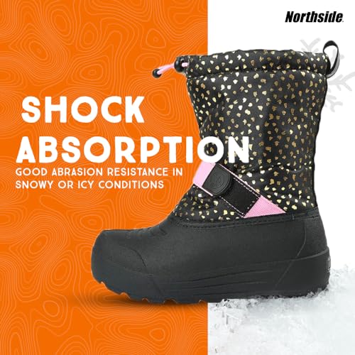 Image of Northside Frosty Insulated Winter Snow Boots for Girls and Boys with Rugged, Water Resistant Nylon Upper, Quick-Drying Lining, Removable EVA Insole, and Durable TPR Outsole
