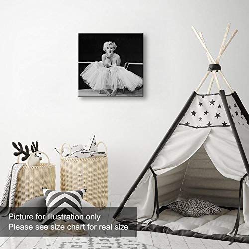 Niwo Art-Marilyn Monroe C, Classic Movie Stars Canvas Wall Art Home Decor,Stretched Ready To Hang #TOP2