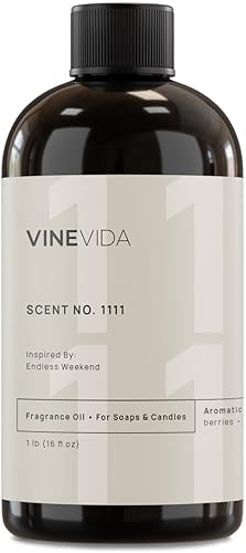 Miniatura 742 de VINEVIDA [4 onzas] Aceite de fragancia de madera de teca de caoba para fabricación de velas y fabricación de jabón, aromas de velas prémium para