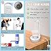 LED Bedside Water Dispenser,Desktop Water Bottle Dispenser,New upgrade LED Light and Touch buttons, Portable 5 Gallon Water Dispenser,with 7 Levels Pumping and Light,Suitable for Home, Office, (white)