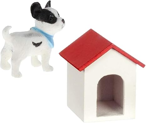 Amazon N A 1 12スケール ドールハウス 犬 小屋 ガーデン 装飾 ディシーン 手作りキット 庭園 装飾 プラモデル 通販