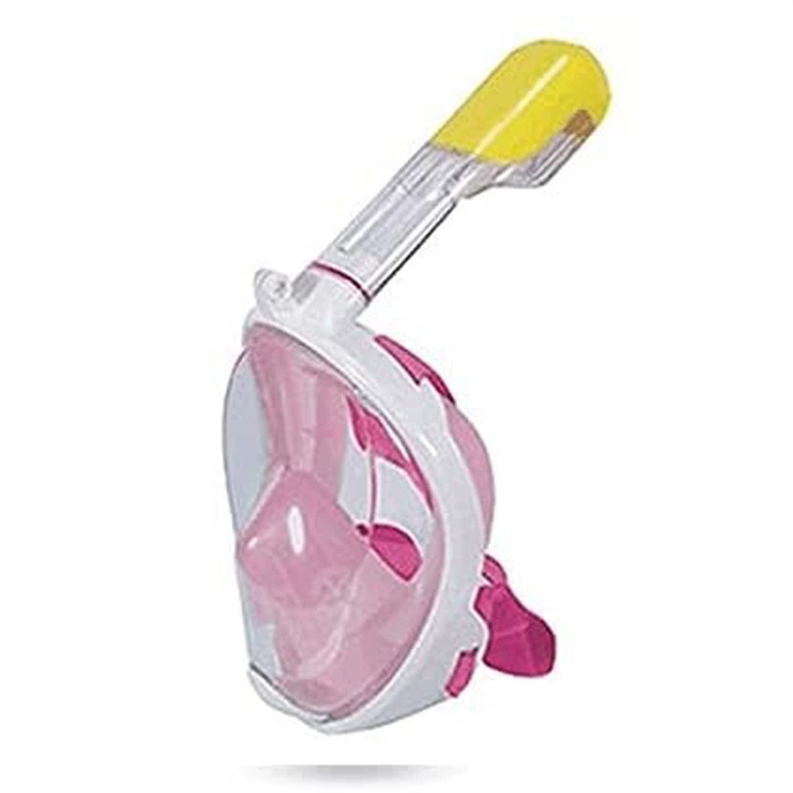 maschera da immersione, Maschera da snorkeling integrale in silicone, boccaglio subacqueo a 180°, maschera sub a bocca piatta di tipo asciutto, adatta for adulti e bambini