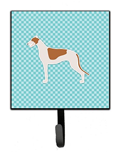 Greyhound Checkerboard Blue Leash or Key Holder