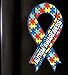 2 Large Size Autism Awareness Ribbon Car Magnets 8