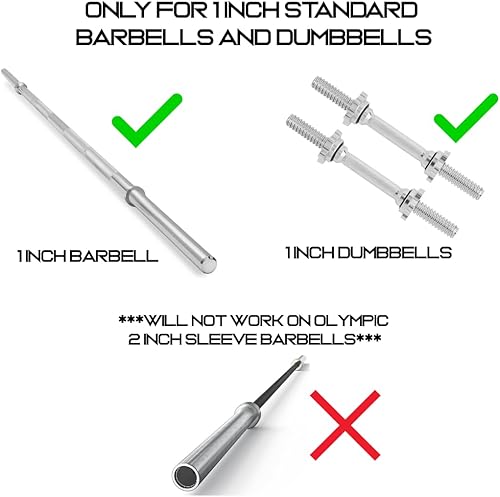 Miniatura 5 de Micro Gainz Placas de peso fraccionarias estándar de 1 pulgada con orificio central de 8 piezas con bolsa, diseñadas para mancuernas y barras Negro