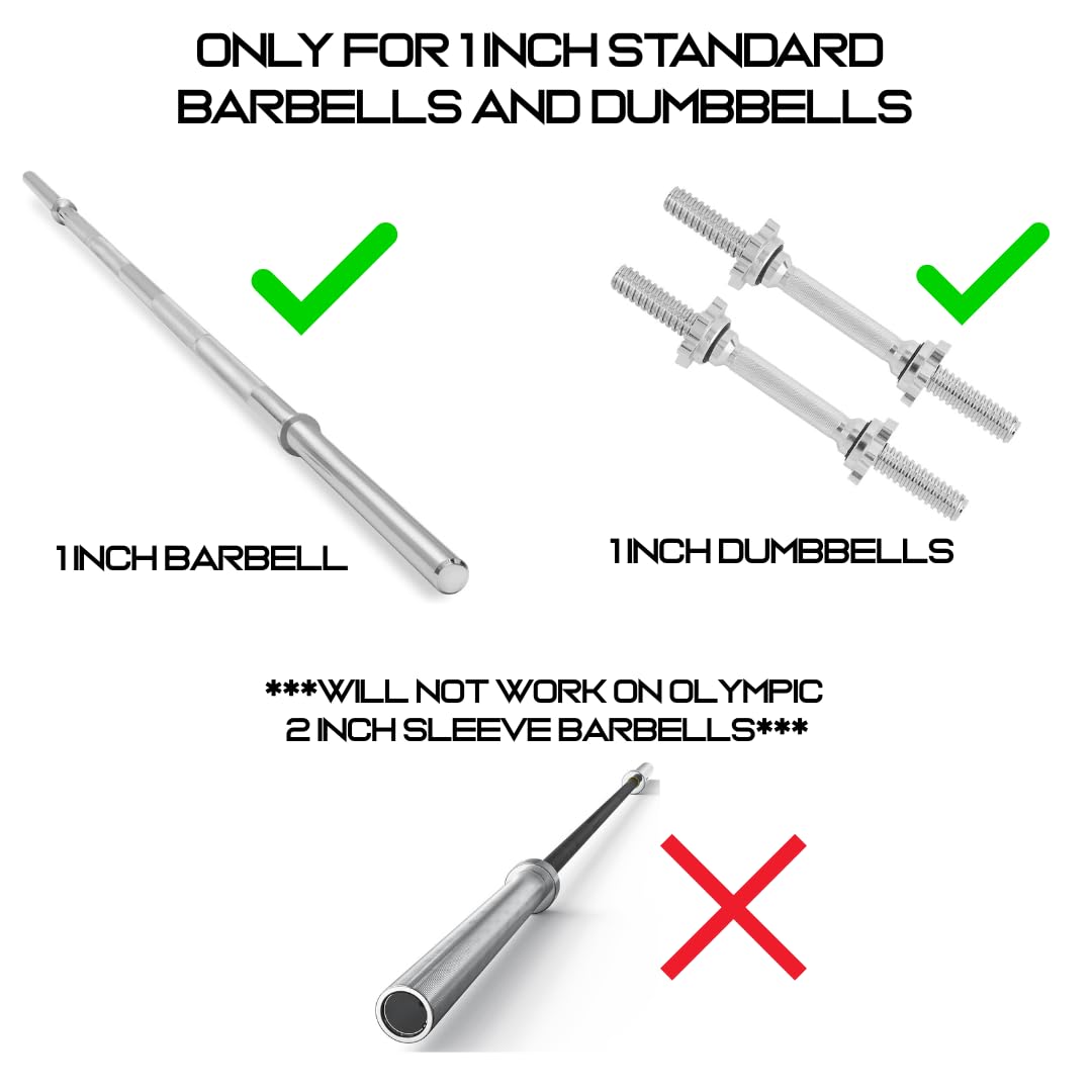 Micro Gainz Standard-Hantelscheiben-Set, 2,5 cm, Mittelloch, 8-teilig mit Tasche (Farbe wählbar), entworfen für Standard-Hanteln und Hanteln, hergestellt in U