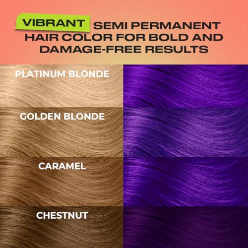 Image of INH Semi Permanent Hair Color | Color Depositing Conditioner | Purple Hair Dye | No Bleach, No Peroxide Temporary Purple Iolite Tint for Women Men | Vegan, Ammonia Free, Sulfate Free, Ready to Use 6oz