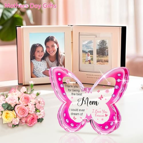 Mothers-Day-Gifts-for-Mom-Mom-Gifts-Mothers-Day-Gifts-from-Son-Daughter-Acrylic-Butterfly-Plaque-433--326--047inch-Mom-Birthday-Gifts-Mothers-Day-Gift-Ideas-Best-Mom-Ever-Gifts