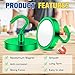 Grtard 2 Pack Magnetic Hooks Heavy Duty, 110LBS Neodymium Magnet Hooks for Cruise Cabin, Strong Magnetic Hooks for Hanging, Magnets with Hooks for Home, Kitchen, Workplace, Bathroom(Green)