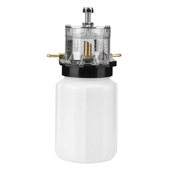 Plastic Milker Oil Pot Can, 500Ml Milking Machine Vacuum Pump Accessory, Vacuum Pump OilReservoir Goat Milking Machine Pot for Cow Sheep Goat White