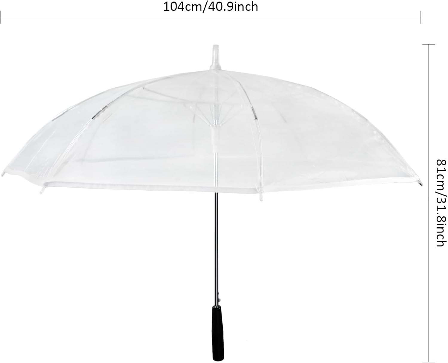 Led Stick Umbrella With Color Changing Lights, Clear And Multifunctional