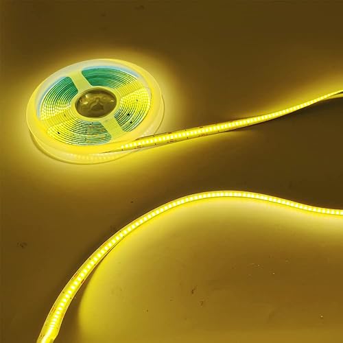 Miniatura 2 de DC 12V 24V Premium UHB Dual Blanco CCT COB Tira LED Flexible Ultra Alta Densidad Chips Ra 90 Color Temperatura Luz (24V 608LEDsM)