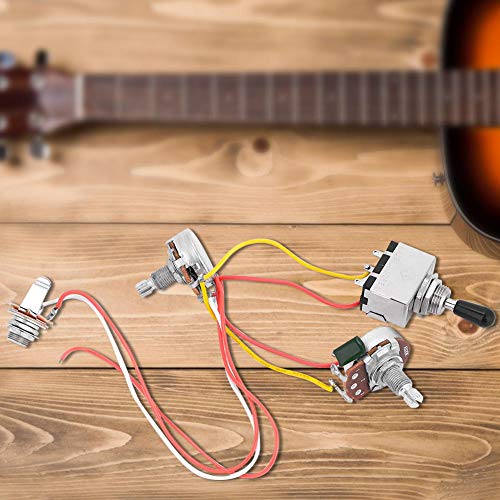 Chicote de fiação de guitarra, chicote de fios pré-cabeado para guitarra Humbucker chicote de fiação