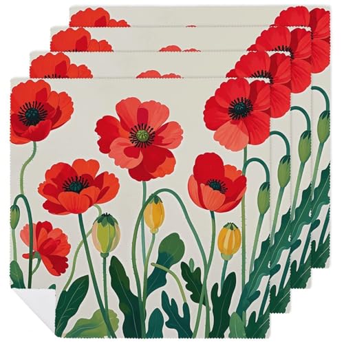 Servilletas de Tela con Estampado Floral Cuadradas 18.7 in miniatura 1