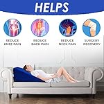 Bed Wedge Elevator for Acid Reflux, Sleeping, Posture Control, Surgery Recovery, 7.5 inch Lift. Polyester Cover. Foam Wedge Pillow for Sleeping, Triangle Pillow Wedge, Incline Maternity Pregnancy - Image 5