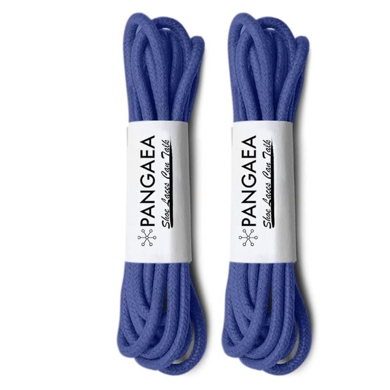 Image of [4 Laces] 2-Pair Pack Waxed Round Oxford Shoe Laces for Dress Shoes Chukka 3 /32Inch Thin