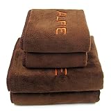 Alfie Pet Microfiber Fast-Dry Pet Drying 4-Piece Hand Towel and Washcloth Set