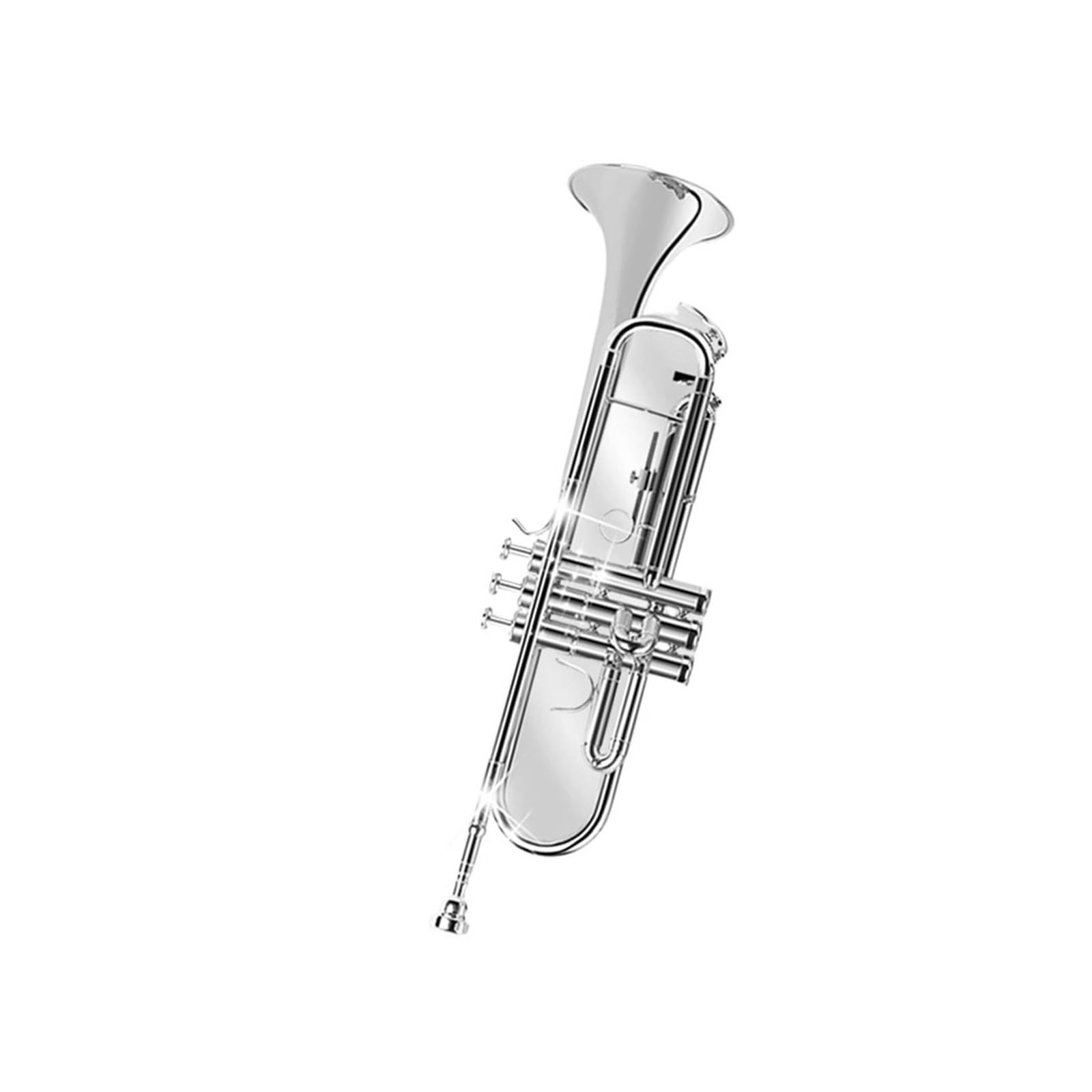 trąbka instrument Trąbka B z mosiądzu niklowanego B-dur Studencka orkiestra dęta Young Pioneers