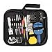 n/a 144 in 1 Kit di strumenti di riparazione per orologi Set di strumenti per la riparazione della cassa dell'orologio Apribottiglie Link Spring Bar Remover Cacciavite Pinzetta Dispositivo orologiaio