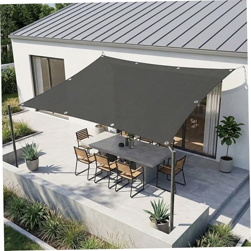 Toldo rectangular de 2 x 5 m con bordes reforzados antidesgarro 5