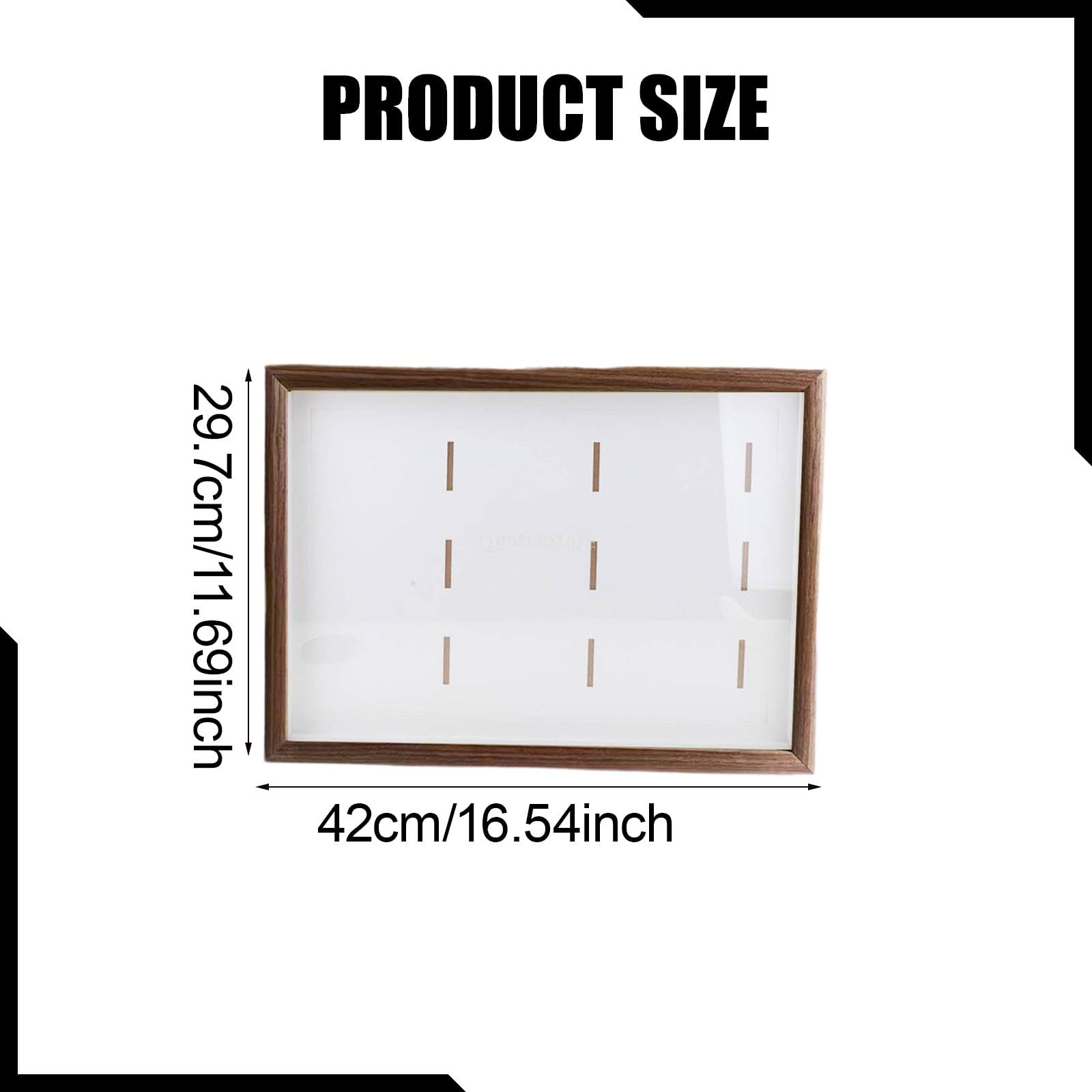 Gralara Medals Display Case Holz Medaillen Präsentationsrahmen Auszeichnungen Sammelbox mit Schutzfunktion Transparentes Fenster für Sportler Sammler Zuhause, Braun, A3