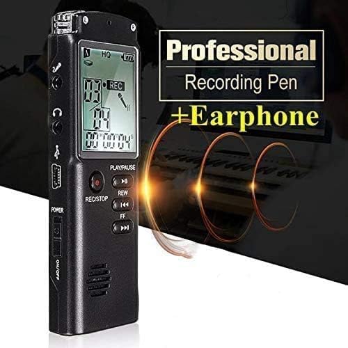 Image of DDLC Digital Mini Voice Recorders -Small Hidden Spy Super Long Storage Capacity 8GB | Date & Time Stamp | Easy to Use | Crystal Clear Sound Digital Recording Mp3 Player (LCD 8GB)