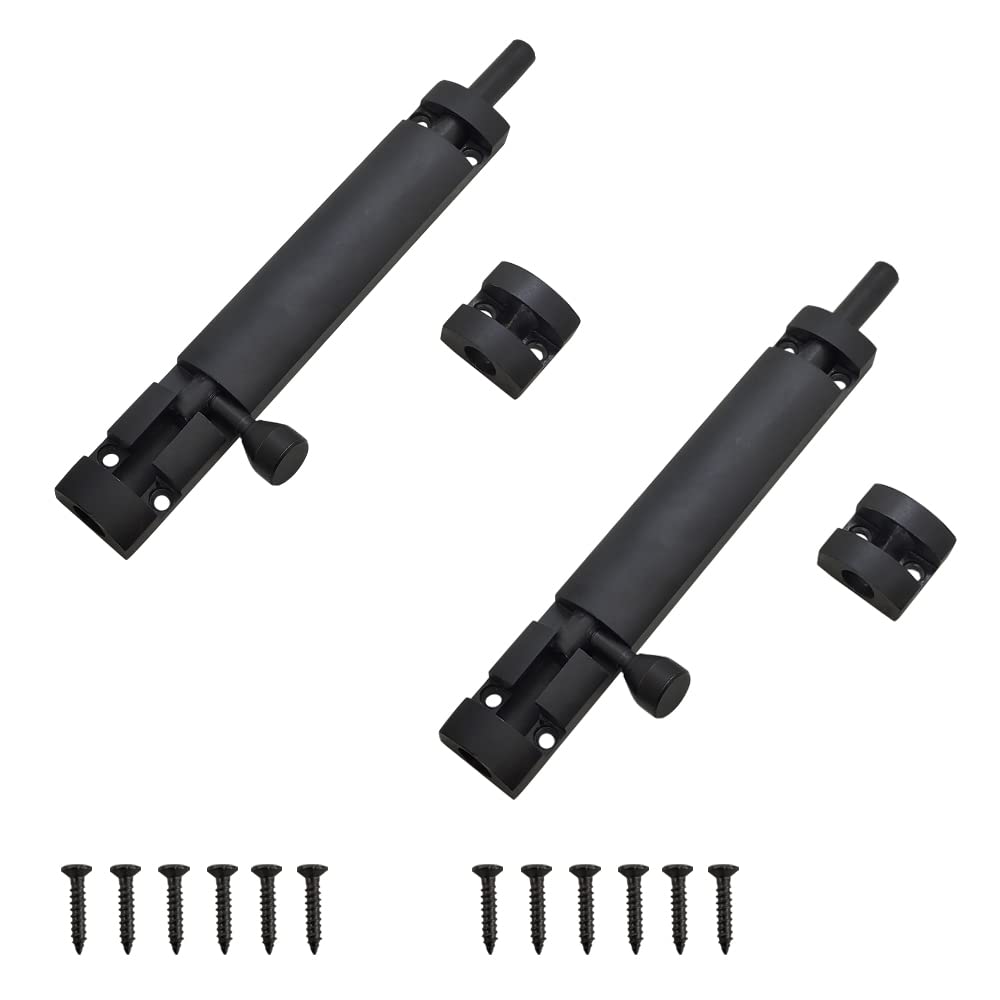 Volo Premium Zaylo Tower Bolt/Door Latch/kundi/chitakni/Chitkini(Black Matt Finish, Pack of 2 Pieces) (6"_Black) (B0BCPBZV1M) Amazon Price History, Amazon Price Tracker