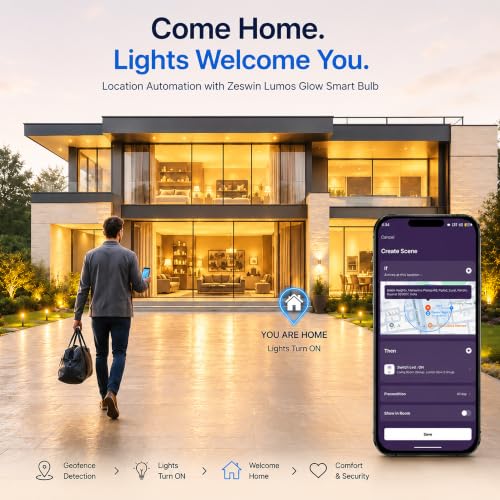 Image of 9W B22 WiFi Smart LED Bulb, 16 Million RGB Colours, Warm White, Neutral White, Cool White, Music Sync, App Control, Compatible with Alexa, Google Assistant, Dimmable Smart Light