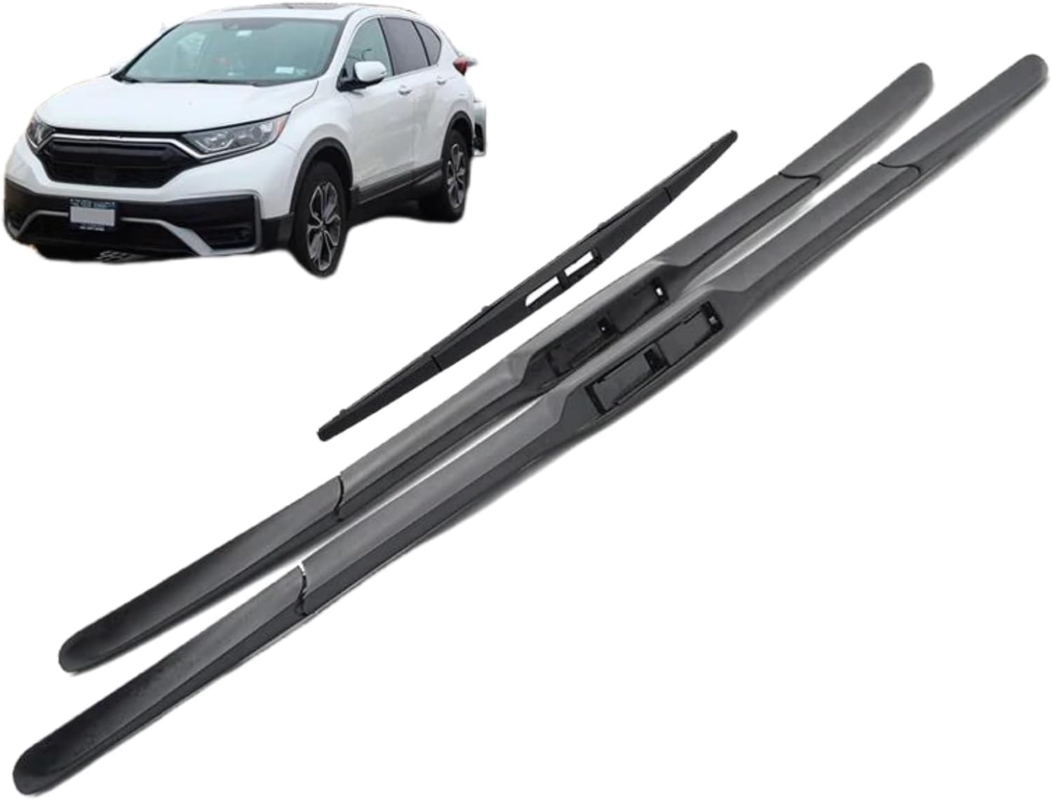 RESKIU Car Front Windshield Wiper Blade Set Replacement for CRV MK5 2016-2021, All Season Windscreen Wipers Quiet Easy Installation