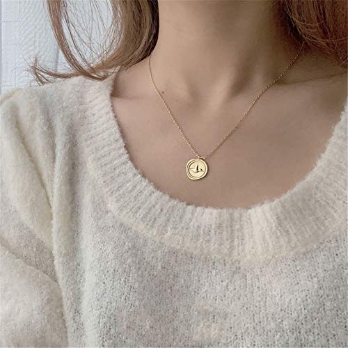 Embossed Bird Round Coin Necklace for Women Girls 925 Sterling Silver Vintage Disc Small Pendant Choker Necklace Swallow Peace Dove Animal Freedom Statement Jewelry Gift2