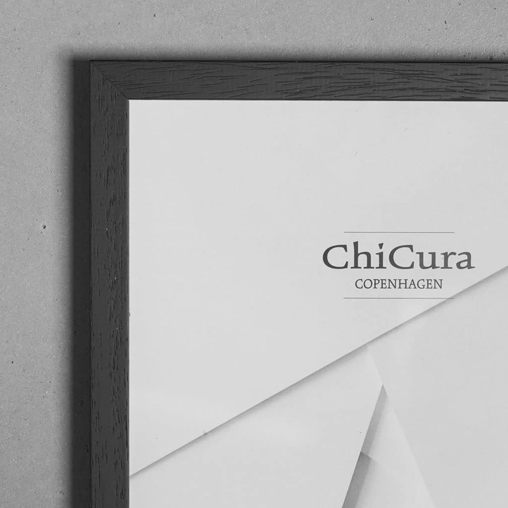 Picture Frame A4 Wood and Glass (Hardwood) | Black DIN A4 Picture Frame 21 x 30 cm Poster Poster Photo Wall Hanging | Photo Frame for Children's Drawings Puzzle Collage | Photo Frames for Wall