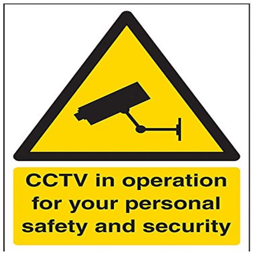 V Safety Cctv In Operation For Your Safety SignSelf Adhesive 150X200mm from B&Q