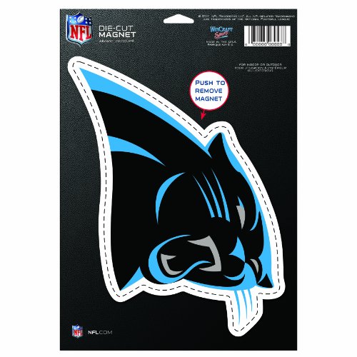 NFL Carolina Panthers Die Cut Logo Magnet