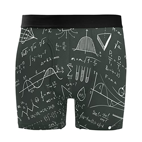 Bóxer para hombre de matemáticas Vnurnrn pack de 2 calzoncillos elásticos de geometría