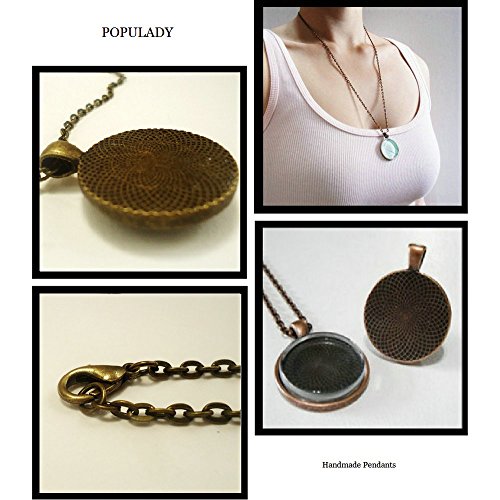 Bible Verse Pendant Necklace Christian Songs And Hymns Glass Cabochon Pendant Inspired Necklace With 24 Inches Chain Handmade For Gifts 5Pcs (Verse 35) #TOP2