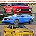 Waterproof Car Cover Replace for 2005-2025 Ford Mustang, 6 Layers All Weather Custom-Fit Mustang Full Car Covers with Zipper Door for Snow Rain Dust Hail Protection