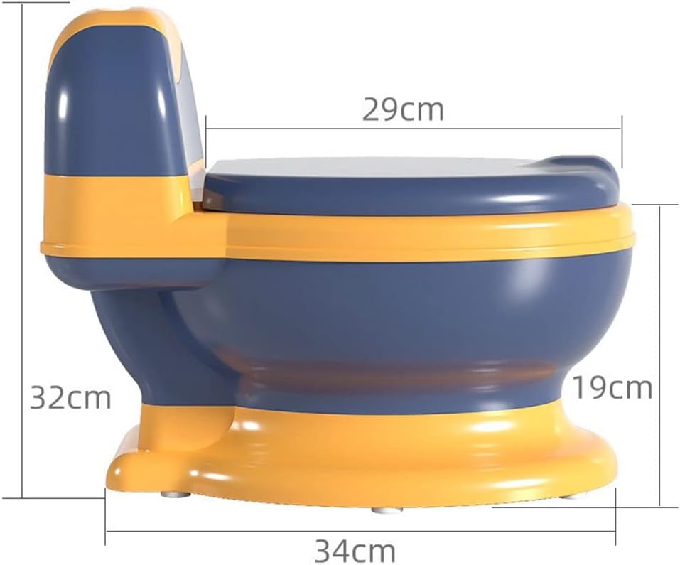 Simulation Children's Toilet Baby Cushion Small Toilet Male and Female Baby Toilet Infant Toilet Toilet Potty (Color :) (Blue)
