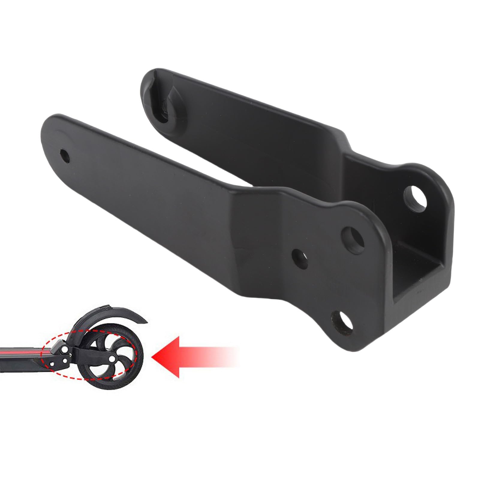 RiToEasysports Fourche Arrière Scooter électrique – Alliage Alu, 10 Pouces, Remplacement Direct