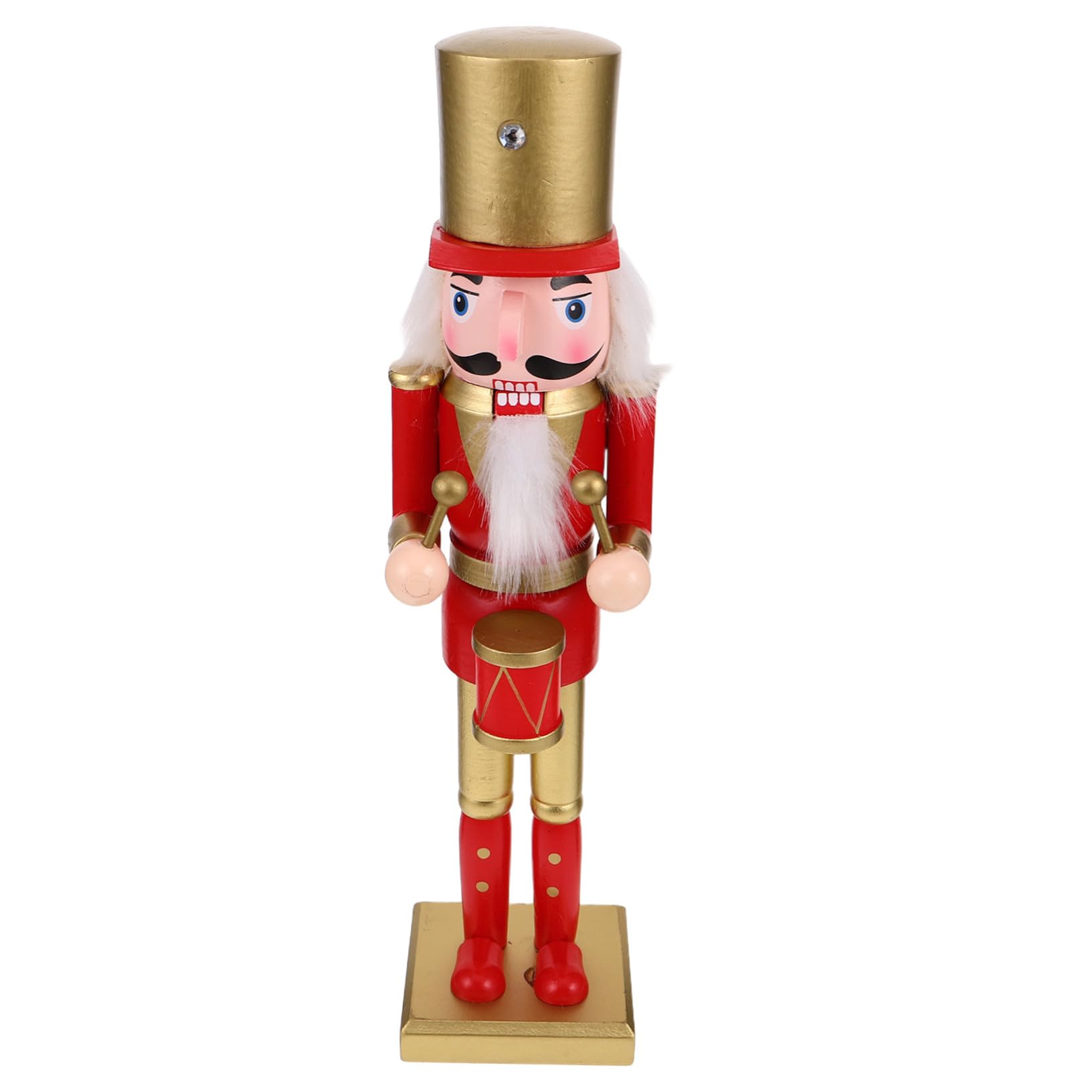 SOIMISS Nussknacker-Soldat Figur aus Holz für Weihnachts-Dekoration Klassischer Stil als Tisch oder Kaminsims-Ornament