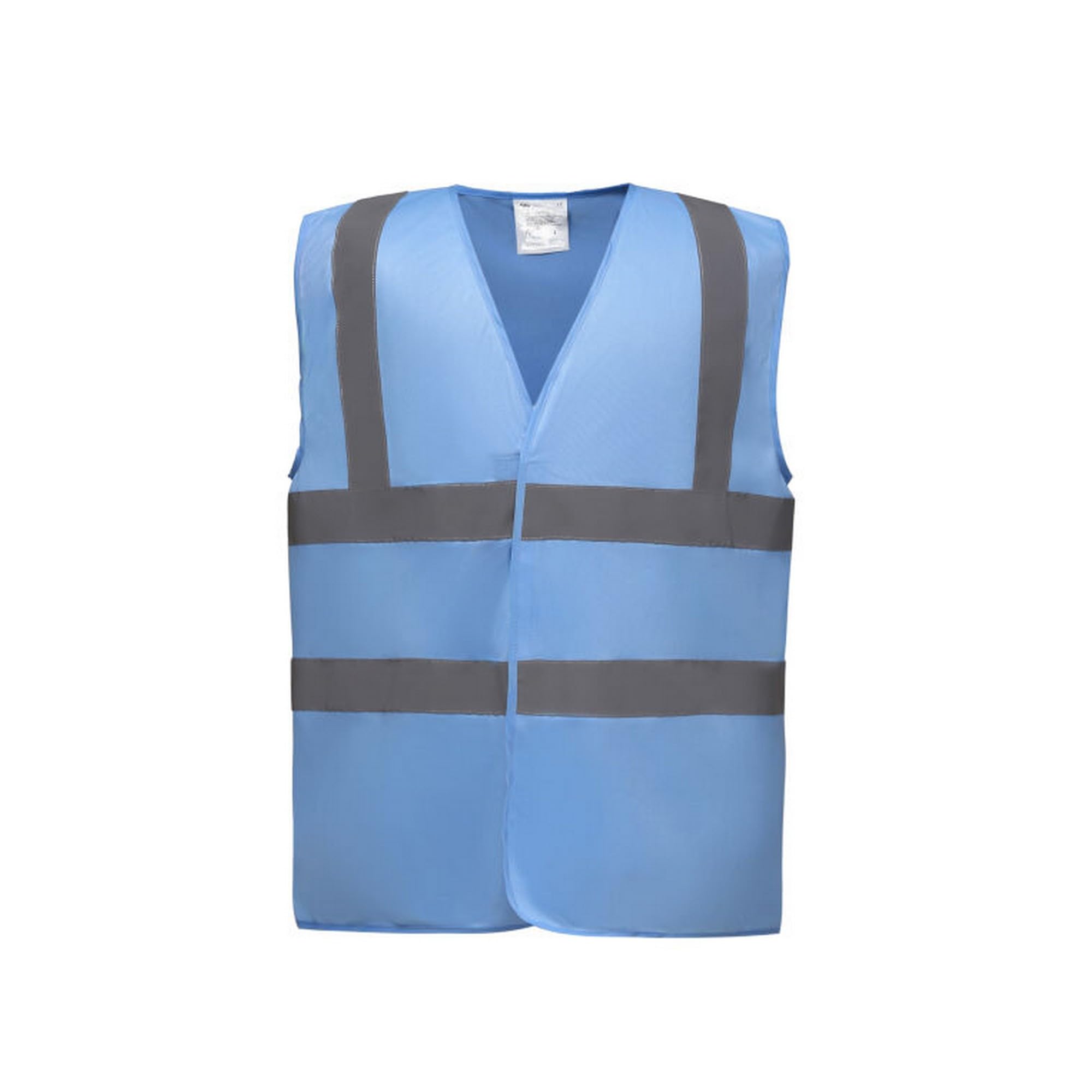 Yoko Men's Yk001/Hvw100 Hi Vis 2 Band and Braces Waistcoat - Sky, X-Large