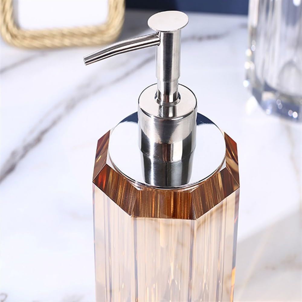Dozownik mydła Dozownik do mydła w płynie Hotel Push Bottle Szampon Żel pod prysznic Mydło Łazienka Premium Crystal Dozownik mydła(Clear)